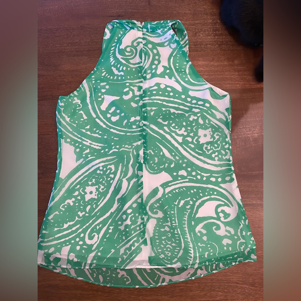 Banana Republic Green and White Halter Top - Picture 6 of 6
